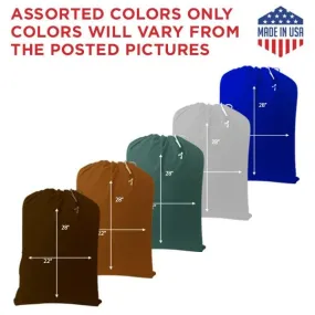 22" x 28" Medium NYLON Laundry Bags || Water-proof || Random (Mixed)  Colors