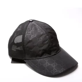 510950 GG Nylon Baseball Cap Size Small Black