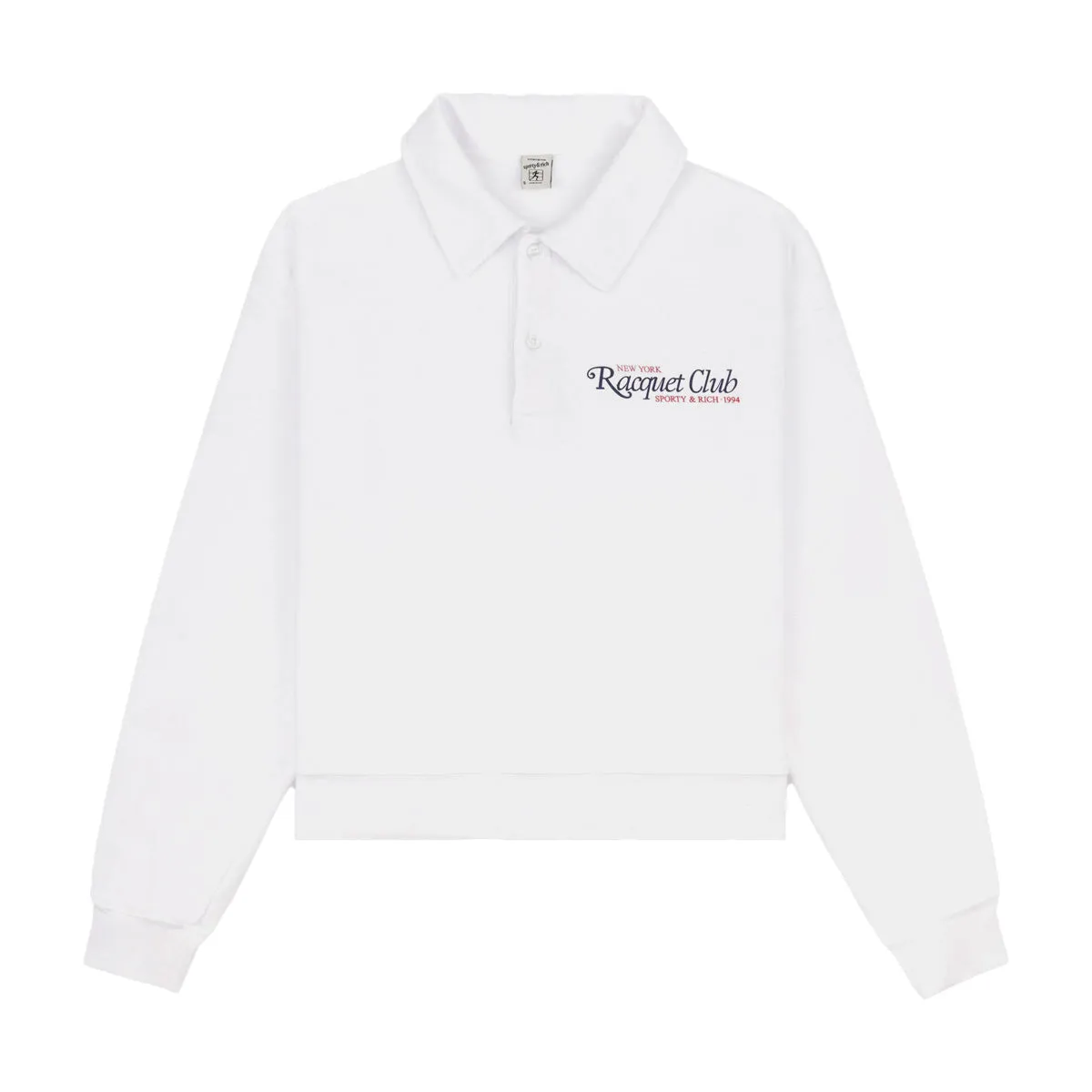 94 Racquet Club Cropped Polo 'White'