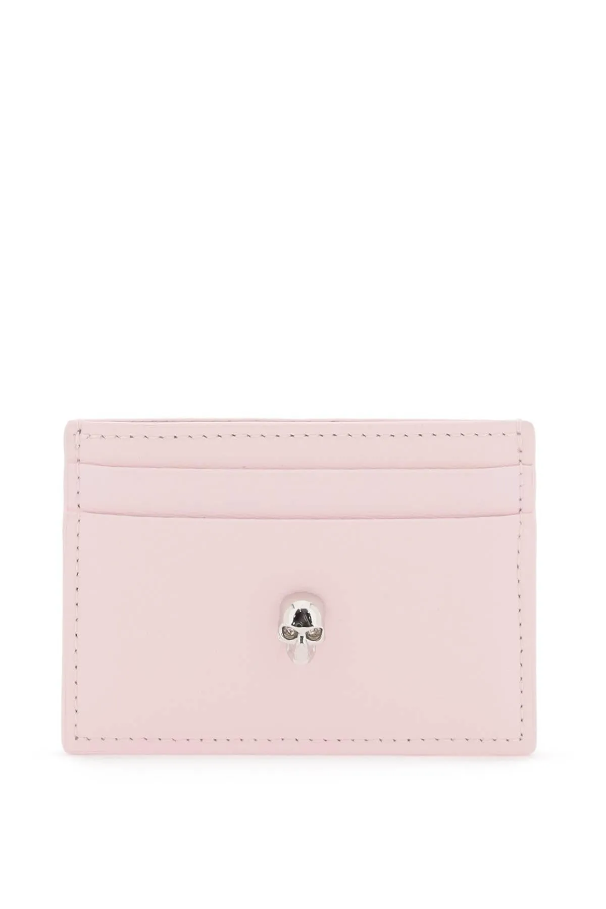 ALEXANDER MCQUEEN saffiano leather skull card holder