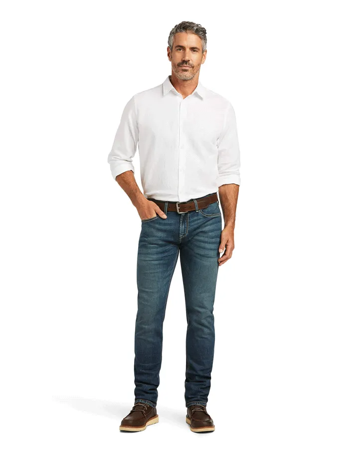 Ariat 10039625 Mens M8 Modern TekStretch Sebastian Slim Leg Jean Grafton