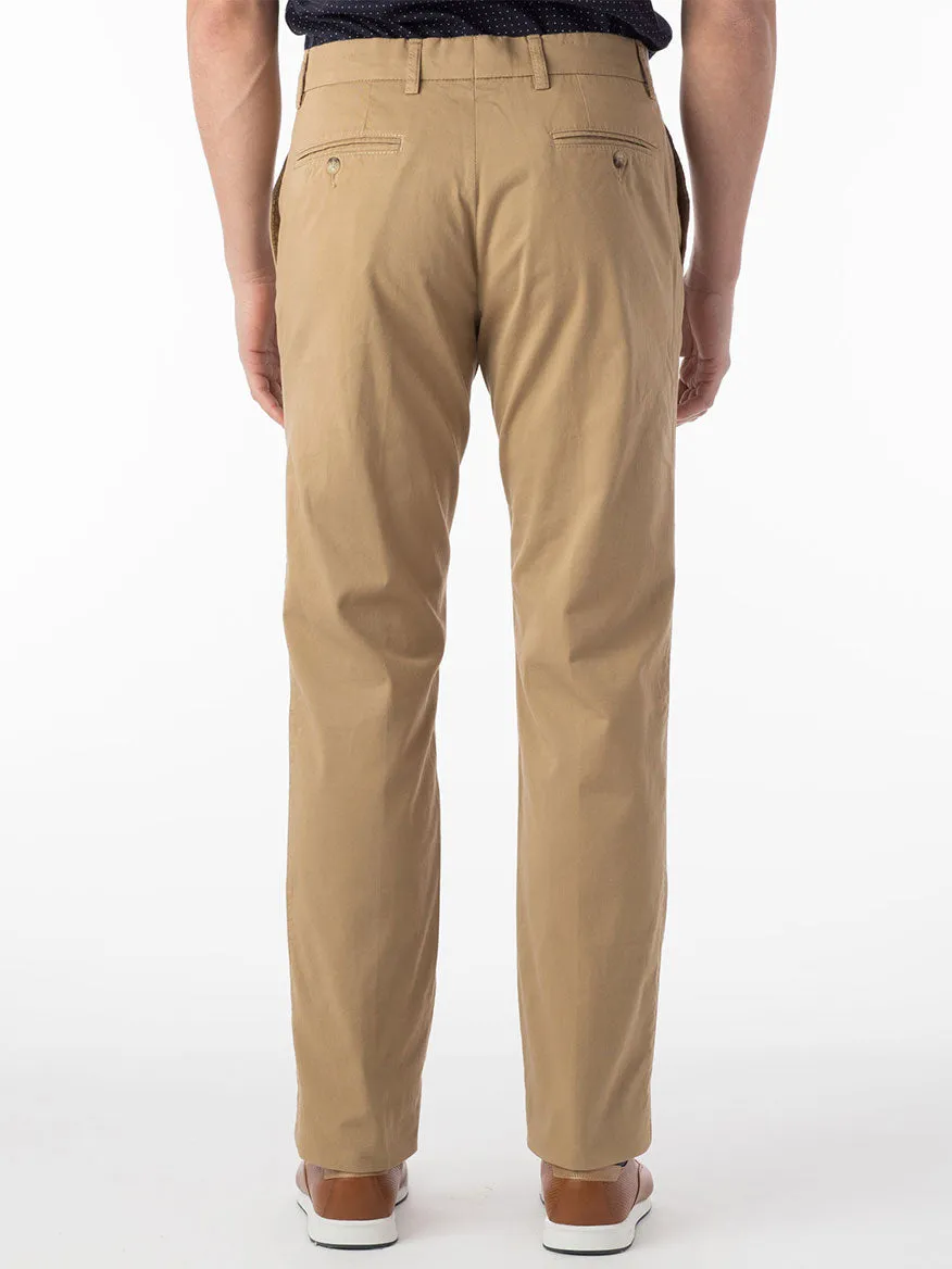 Ballin Atwater True Khaki Modern Flat Front Pant in British Tan