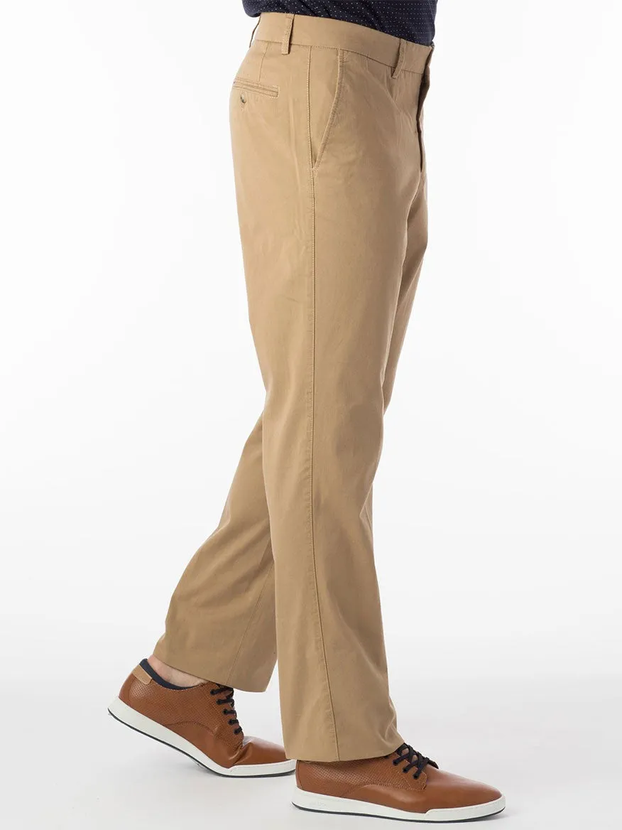 Ballin Atwater True Khaki Modern Flat Front Pant in British Tan