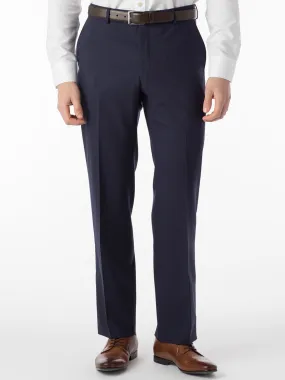 Ballin Soho Comfort 'EZE' Super 120s Modern Flat Front Twill Pant in New Navy