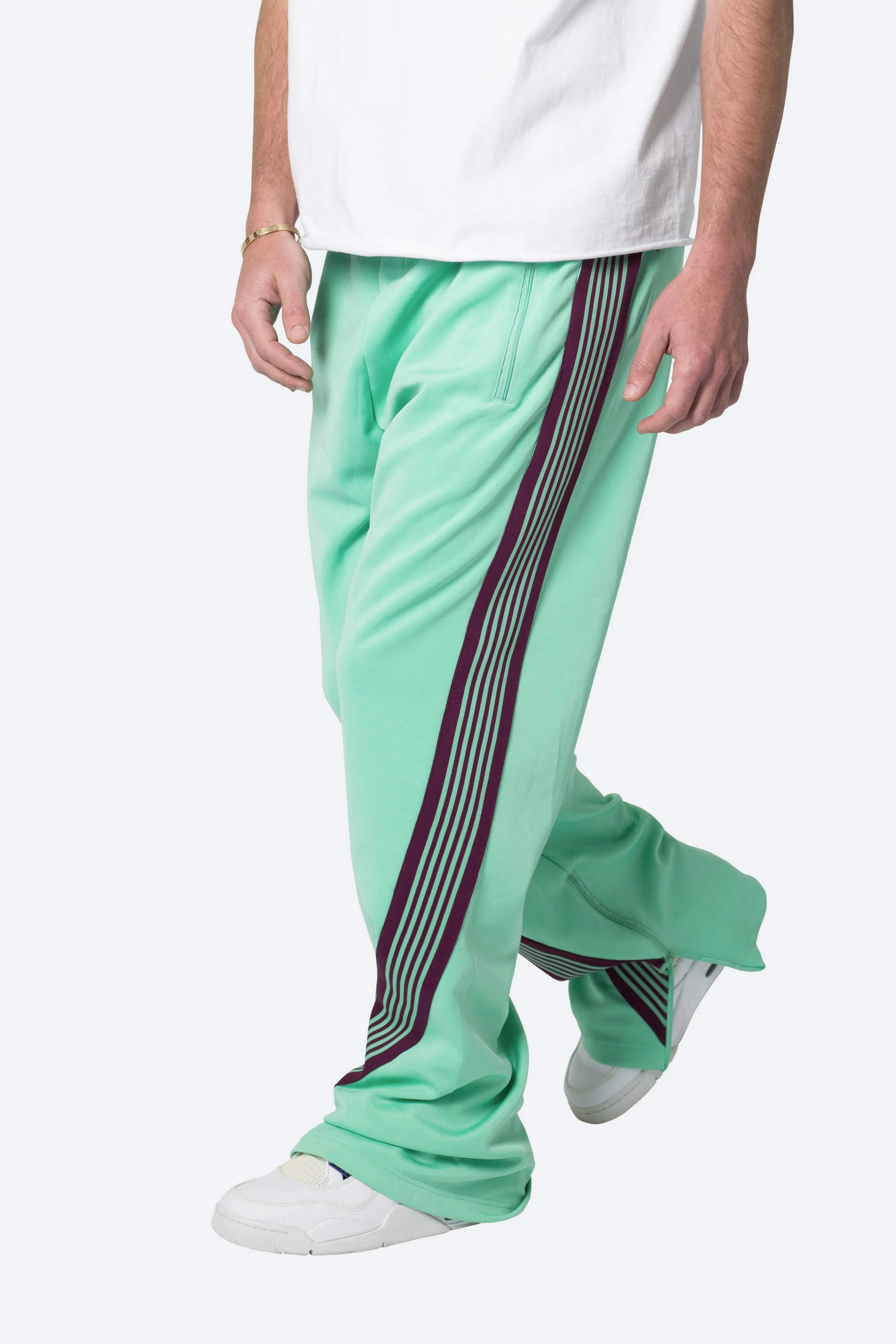 Bent Tape Track Pants - Green
