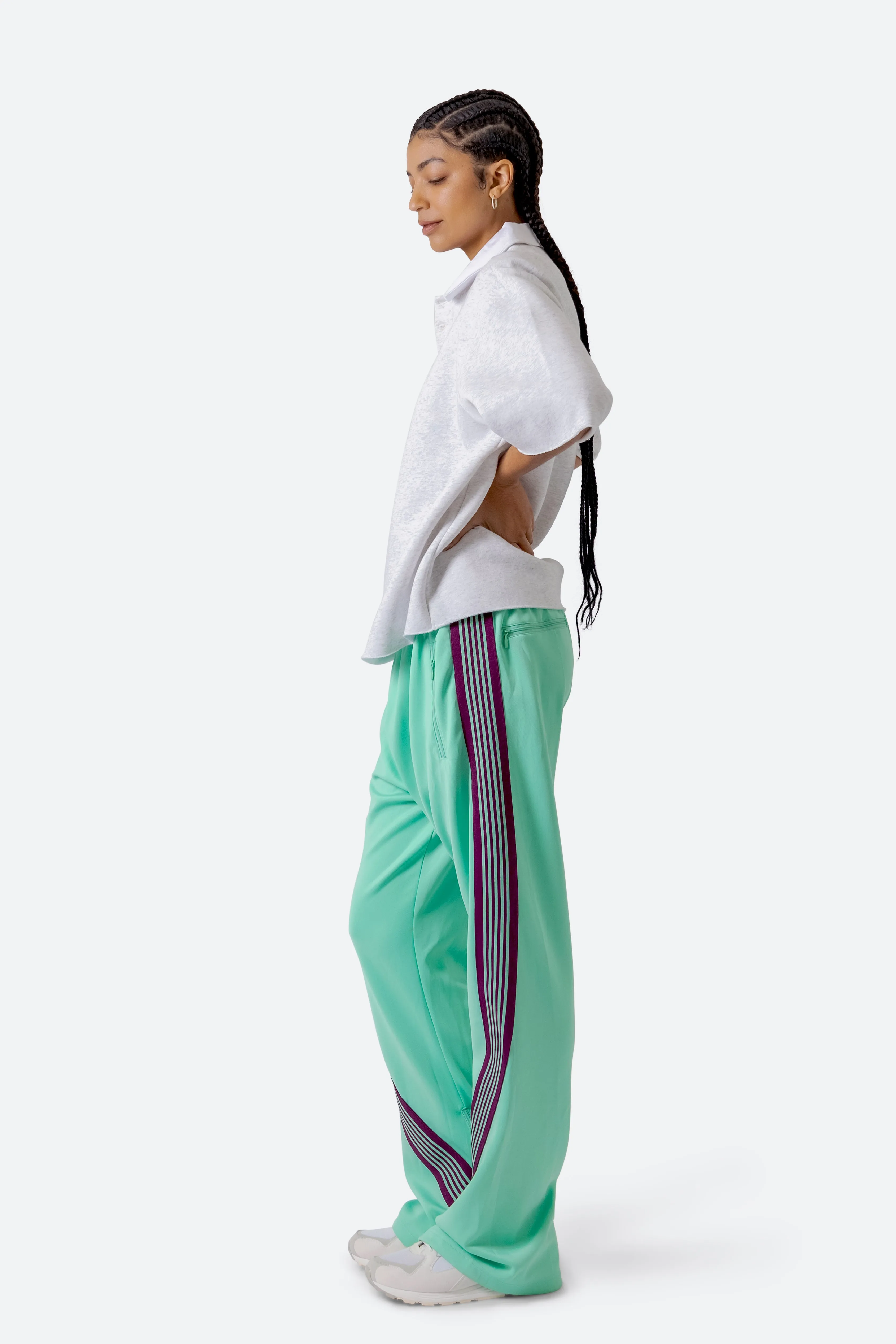 Bent Tape Track Pants - Green