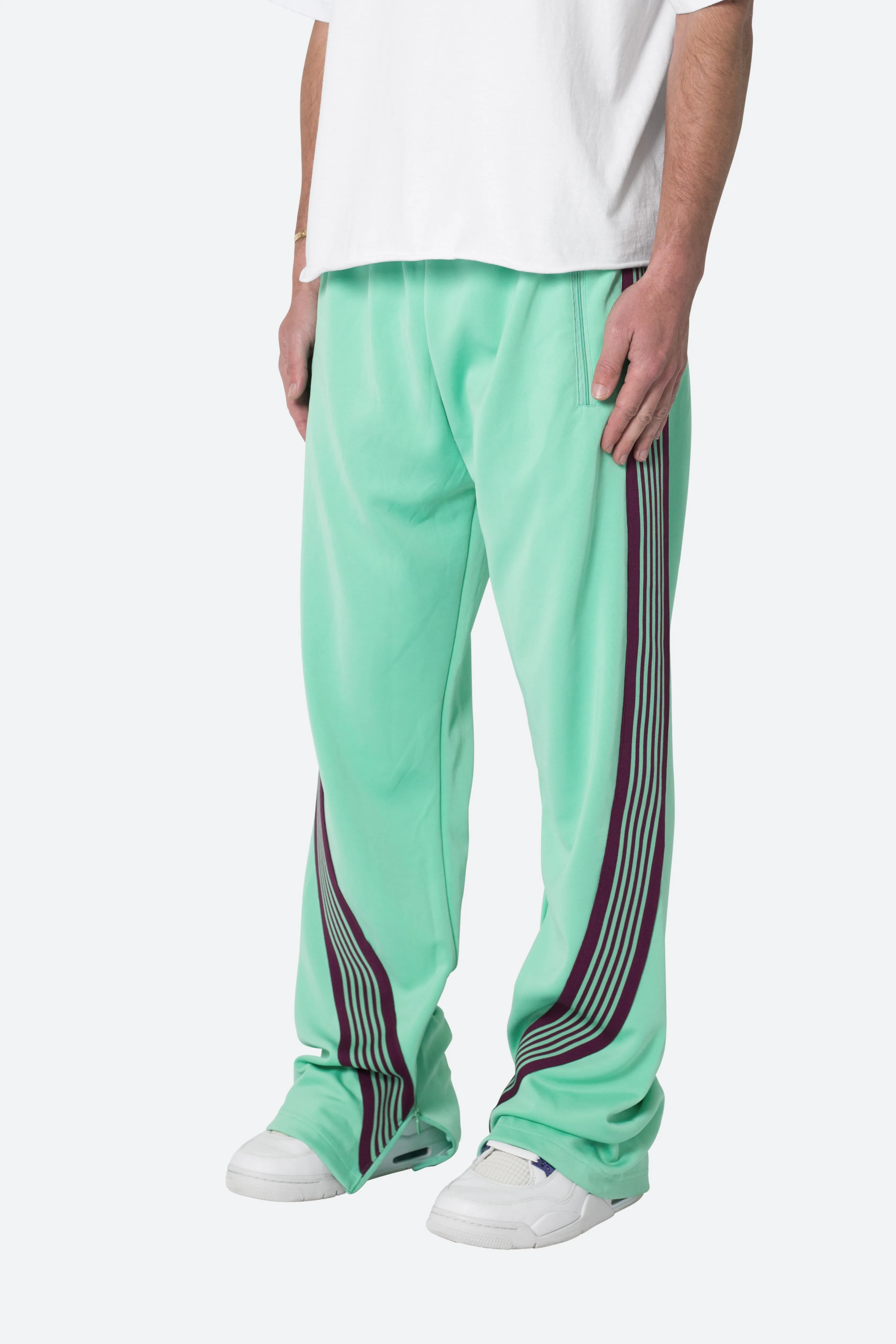 Bent Tape Track Pants - Green