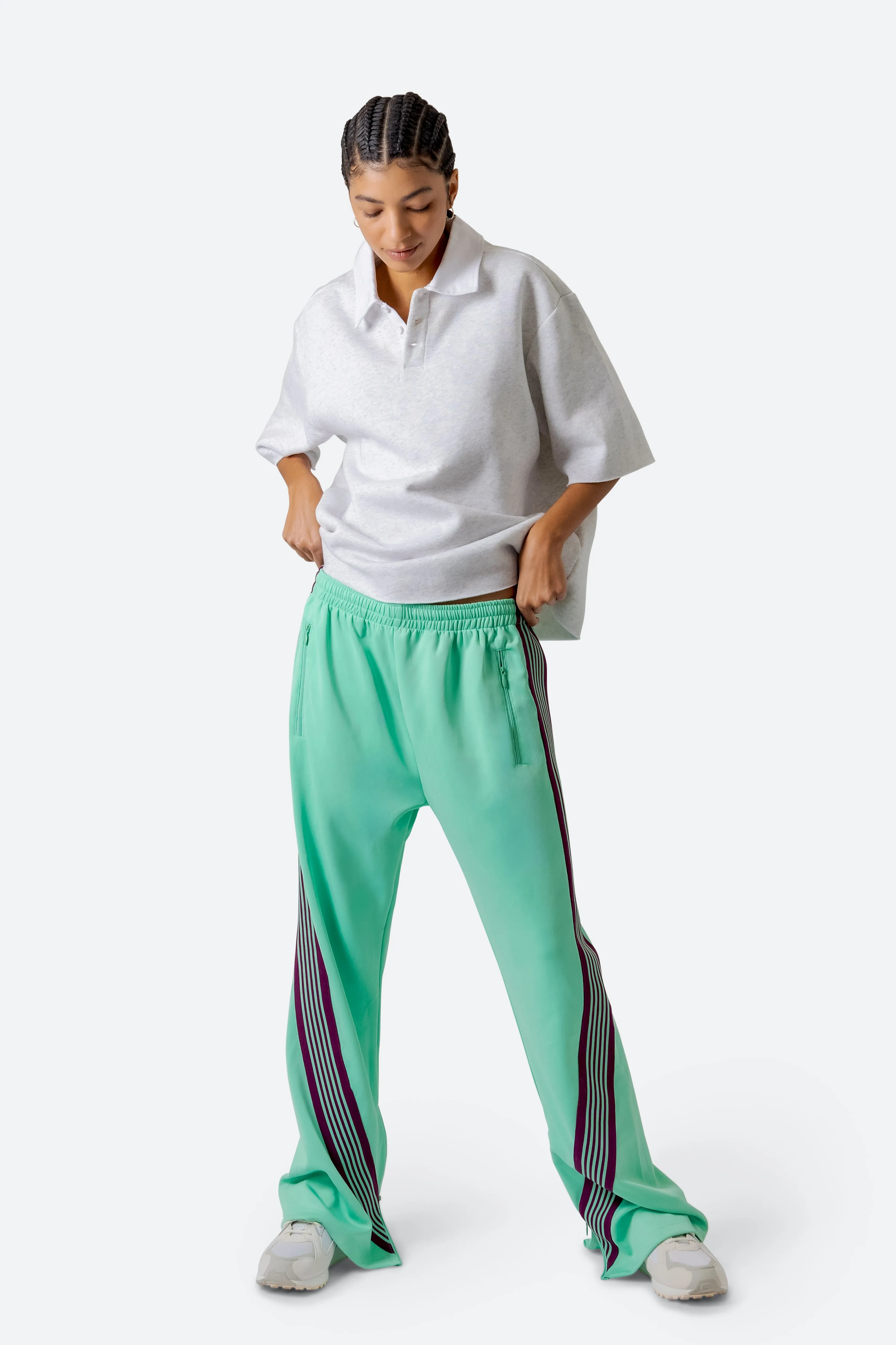 Bent Tape Track Pants - Green