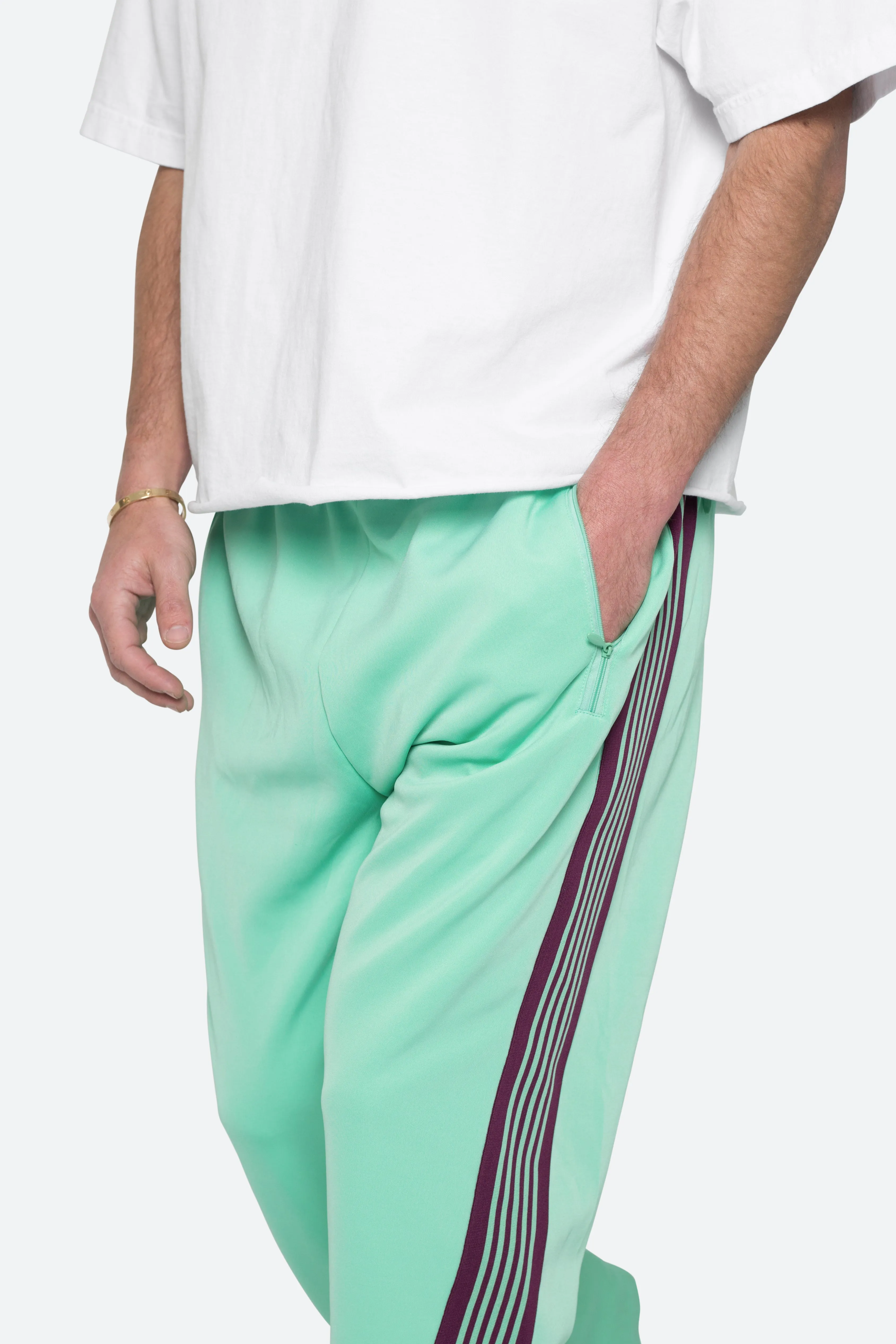 Bent Tape Track Pants - Green