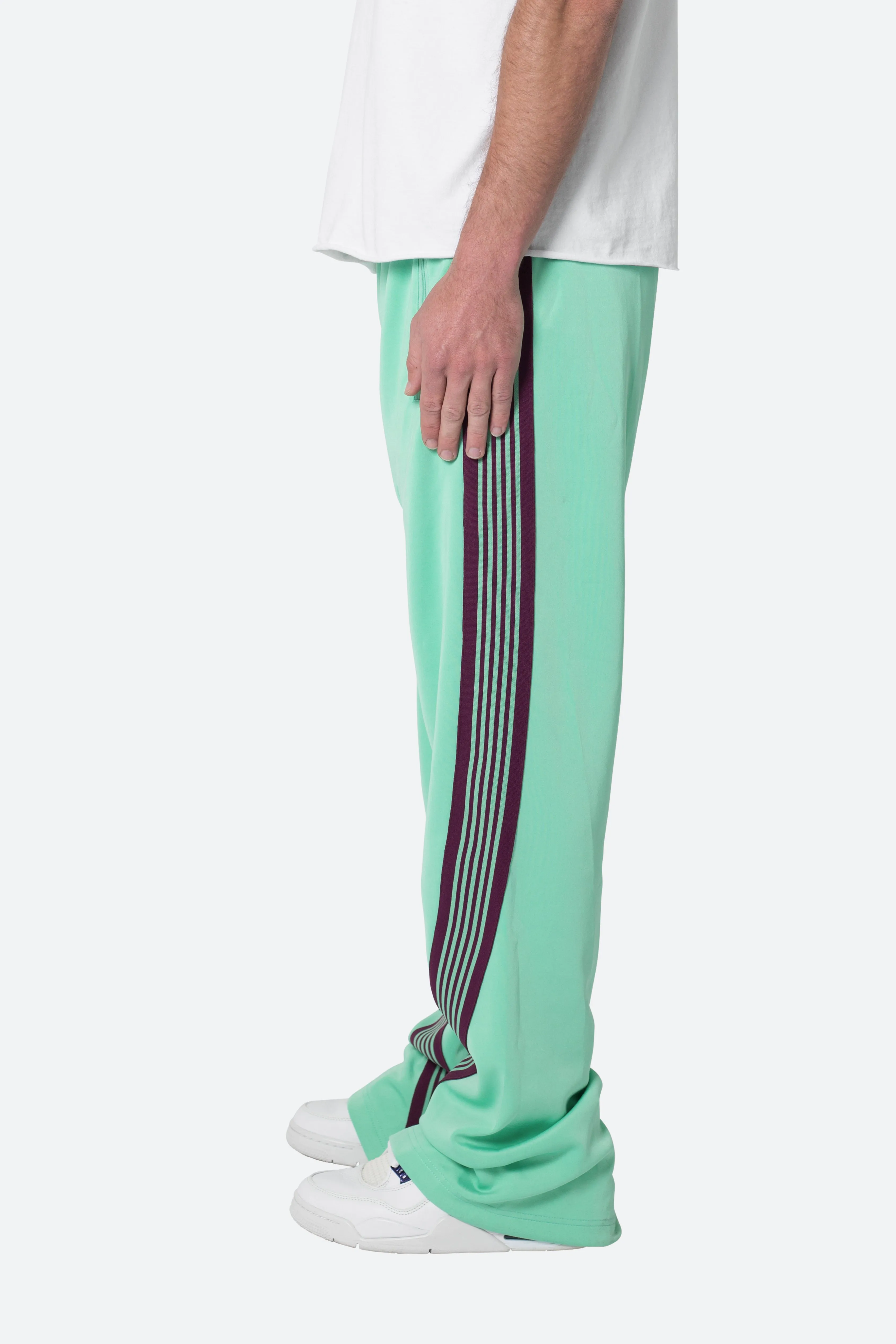 Bent Tape Track Pants - Green