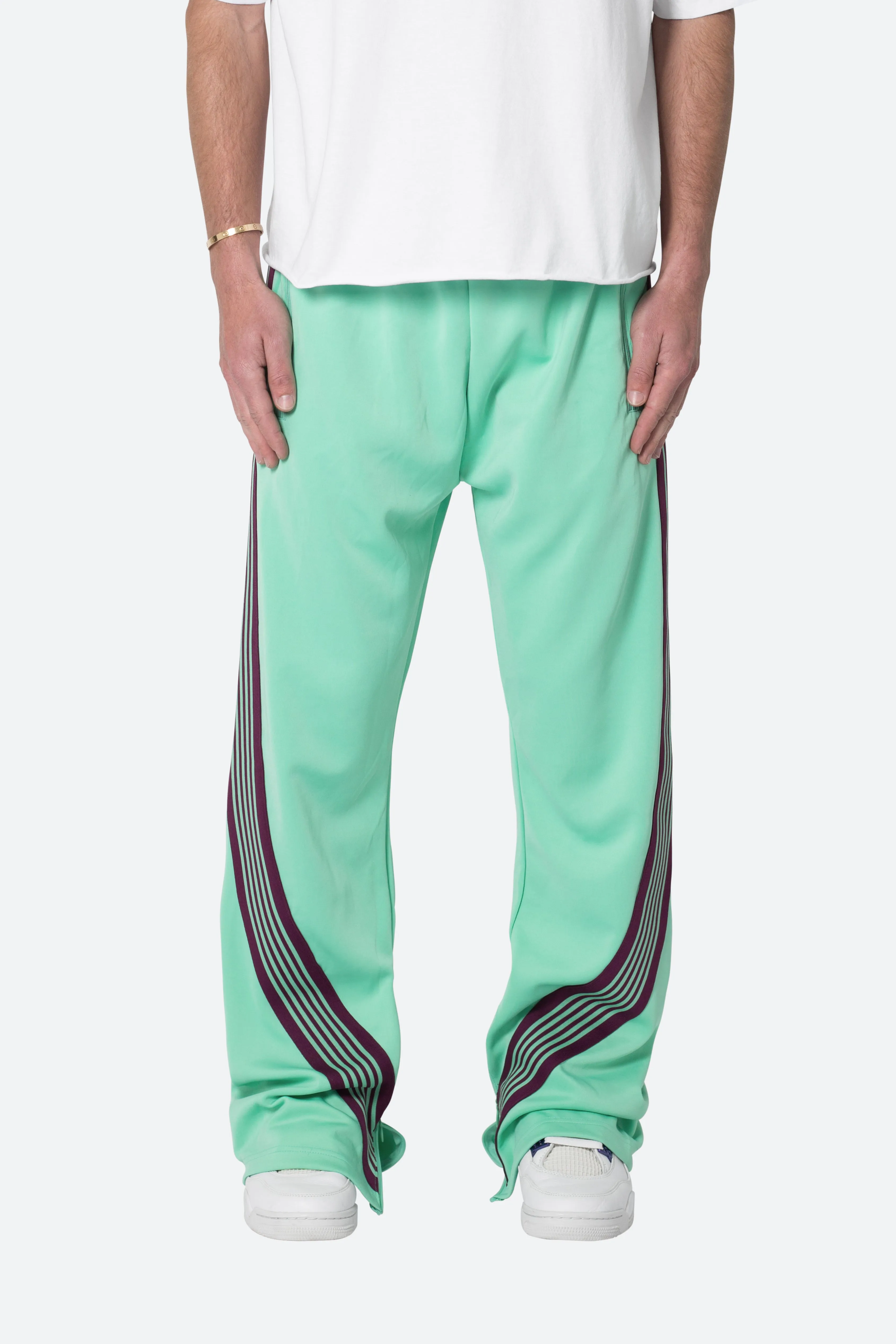 Bent Tape Track Pants - Green