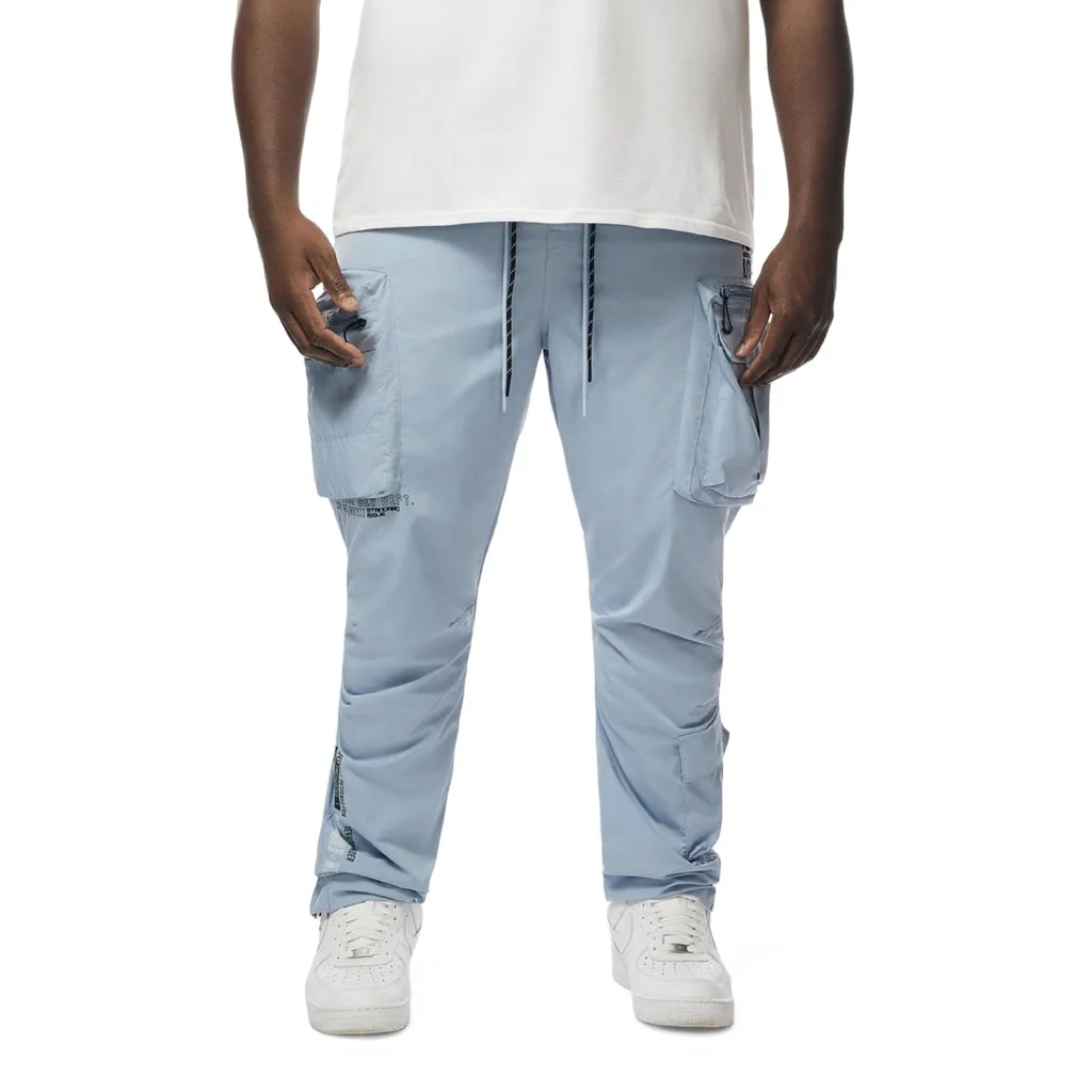 Big and Tall - Utility Windbreaker Pants - Pale Blue