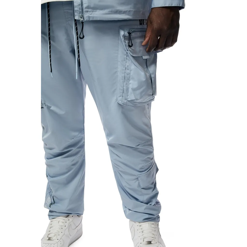 Big and Tall - Utility Windbreaker Pants - Pale Blue