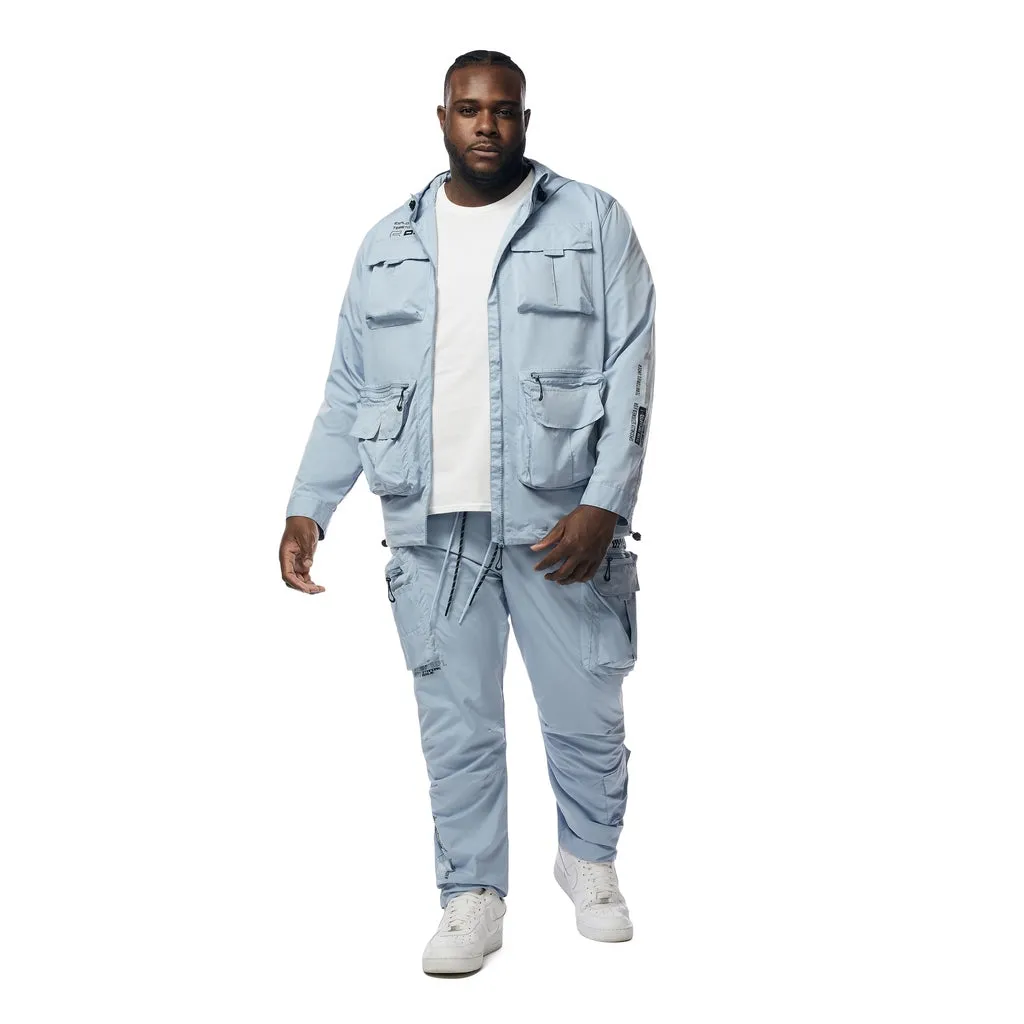 Big and Tall - Utility Windbreaker Pants - Pale Blue