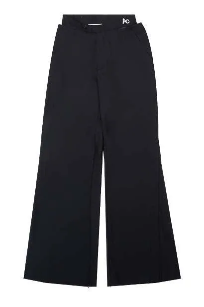 Black Bite Flip High-Waisted Pants