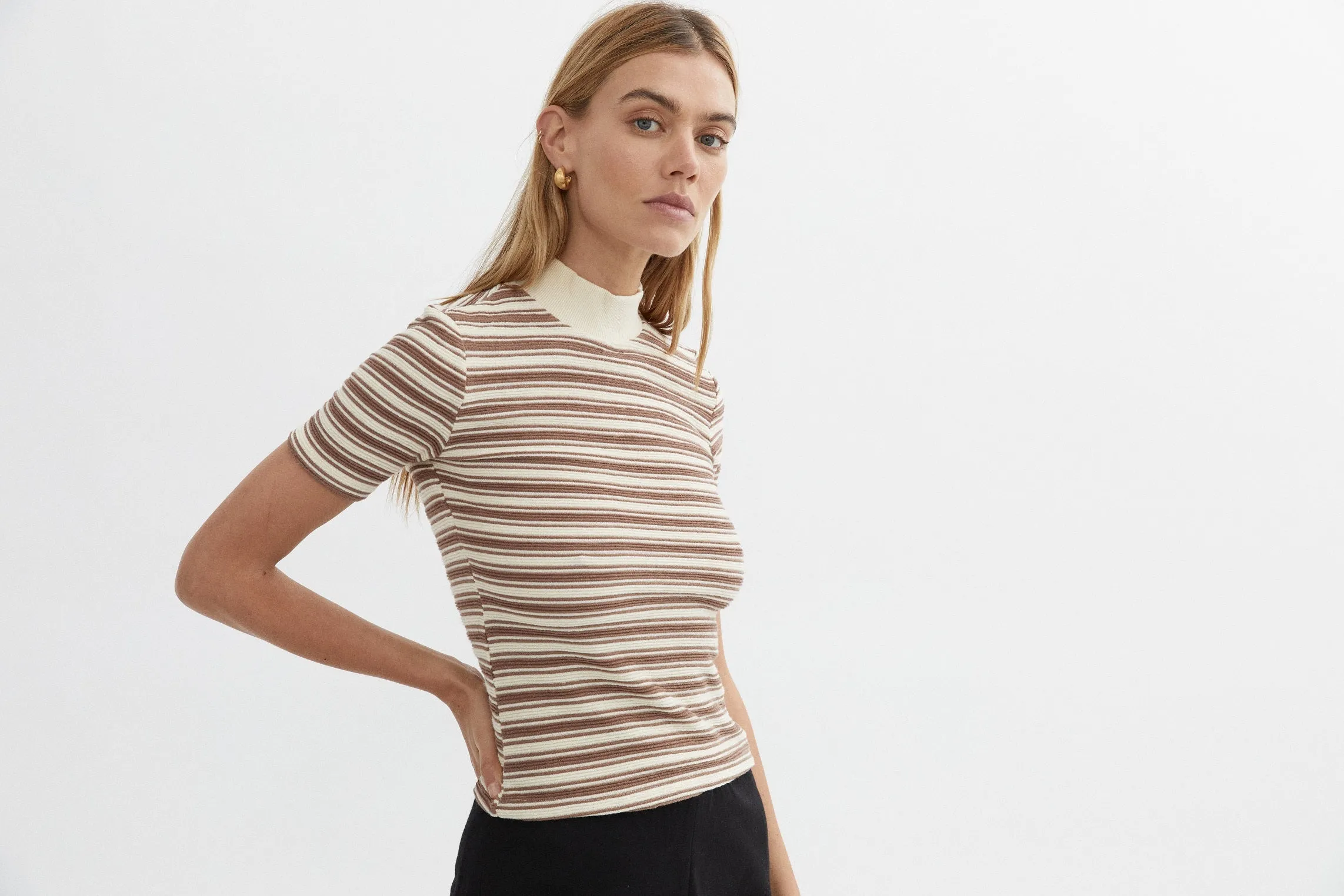 BLANCA Womens Demi Shirt Brown