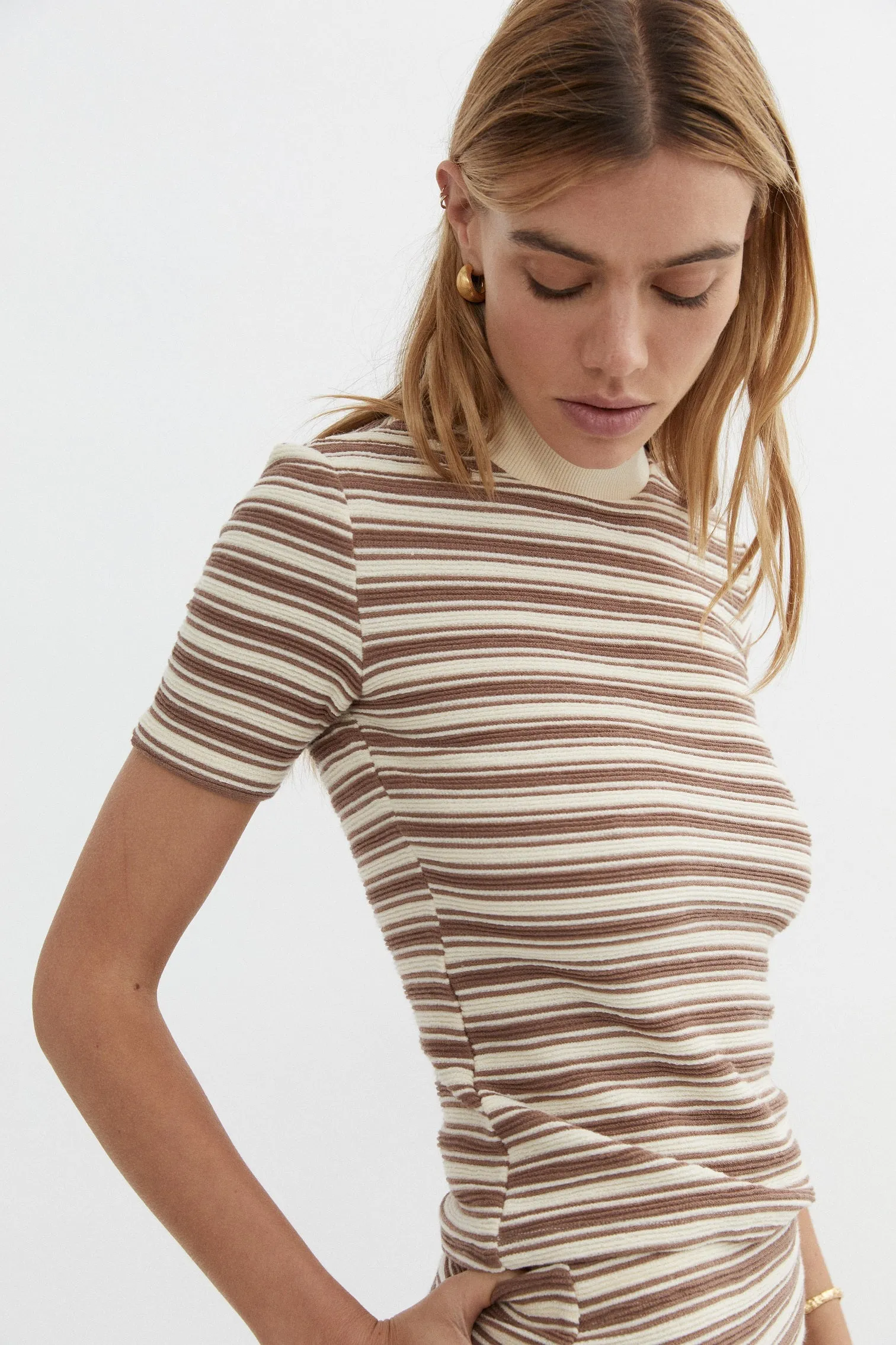 BLANCA Womens Demi Shirt Brown