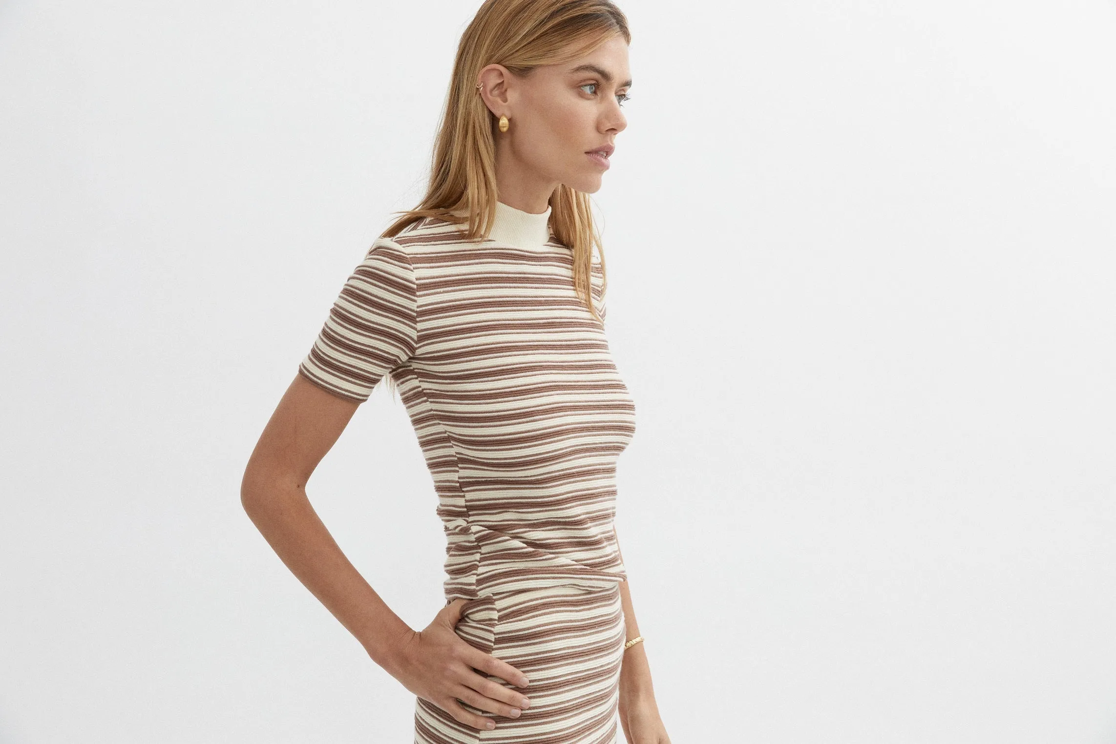 BLANCA Womens Demi Shirt Brown