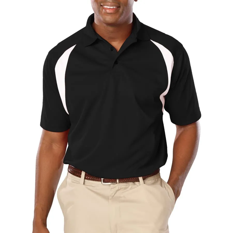 Blue Generation Men's Raglan Wicking Polo