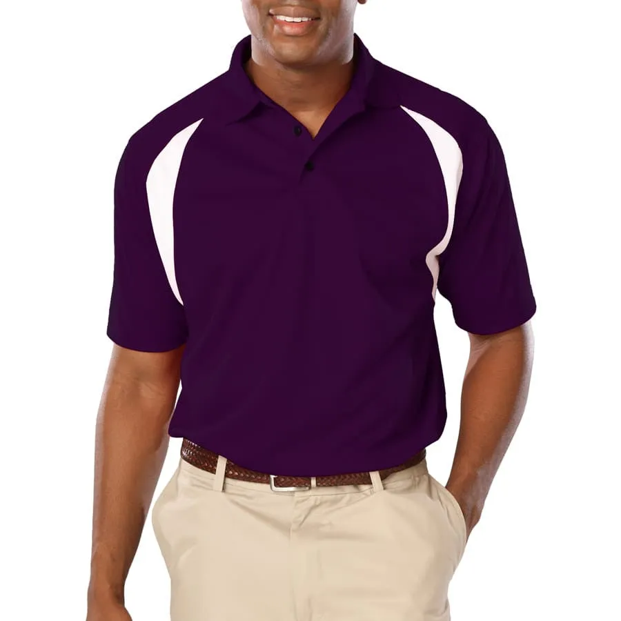 Blue Generation Men's Raglan Wicking Polo