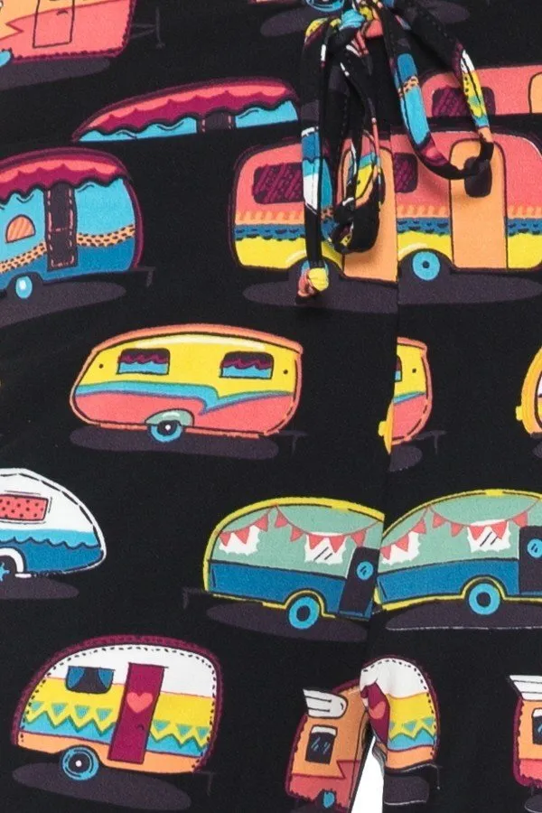 Camper Print Comfortable Soft Lounge Pajama Pants