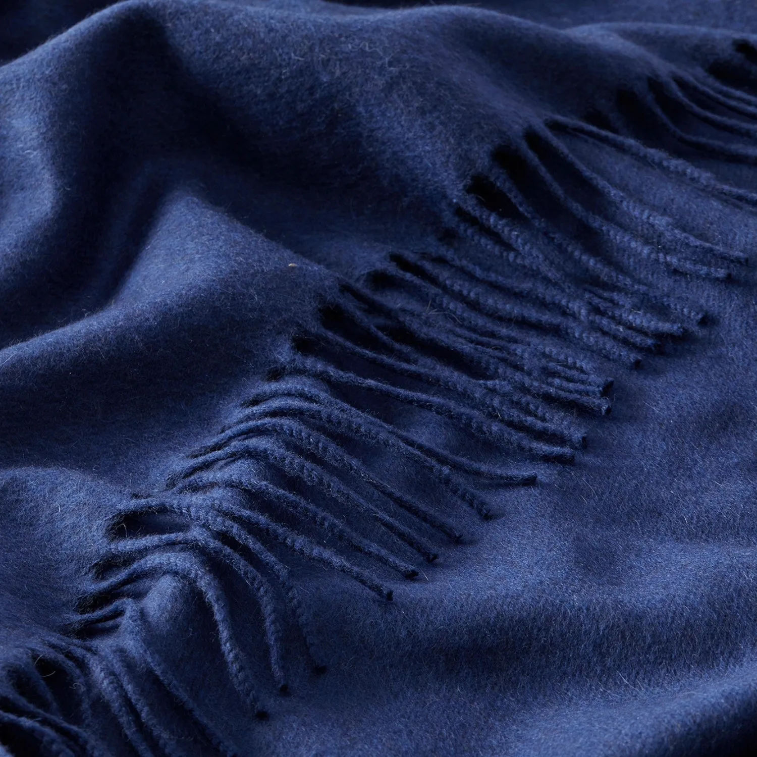 Cashmere Blanket in Cobalt Blue | Johnstons of Elgin