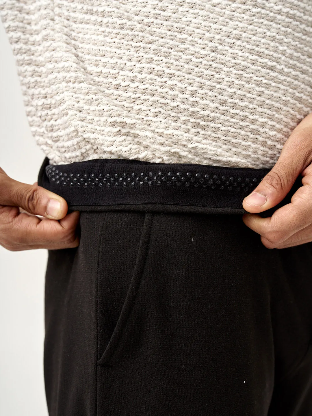 Double Black Houndstooth Power-Stretch Pants