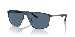 Emporio Armani 0EA2094 301880 Matte blue Rectangular Sunglasses