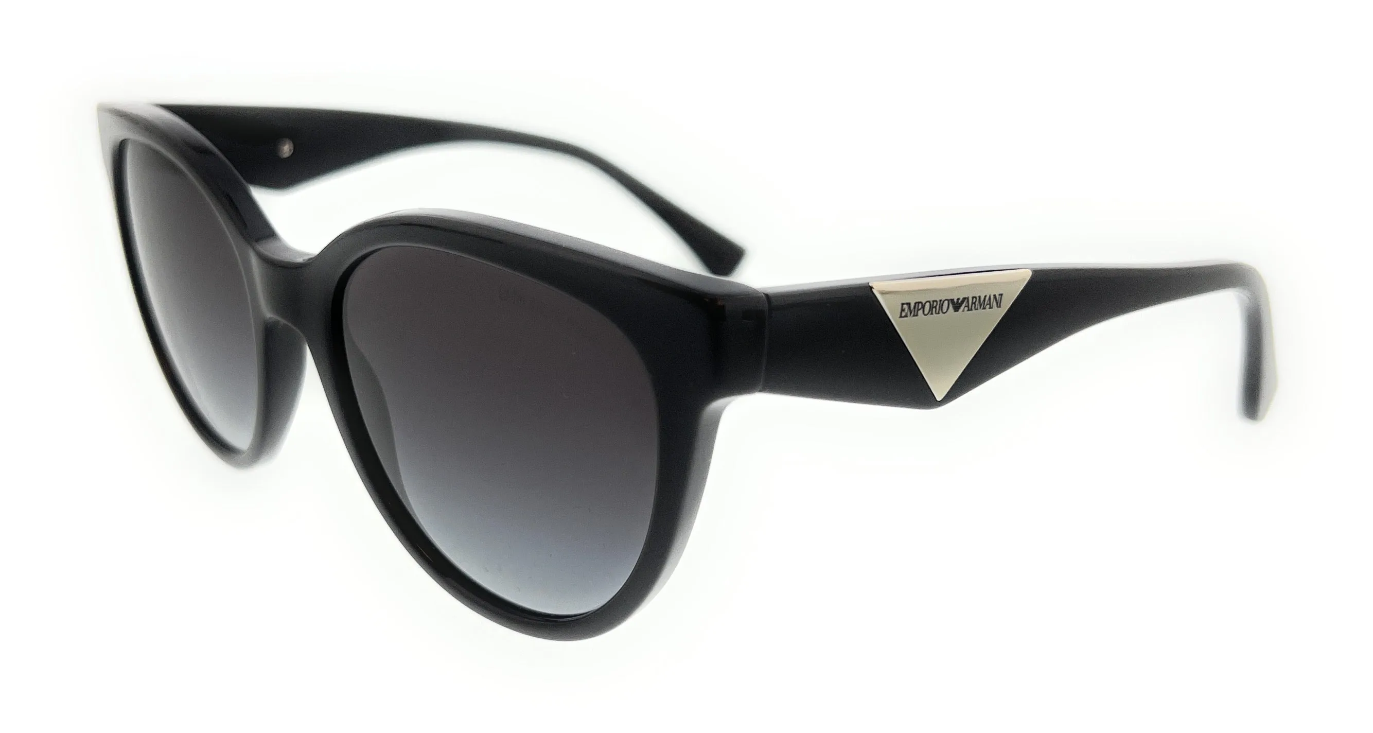 Emporio Armani 0EA4140 50018G Shiny Black Oval Sunglasses