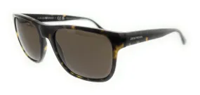 Emporio Armani 0EA4163 587973 Shiny Havana Square Sunglasses