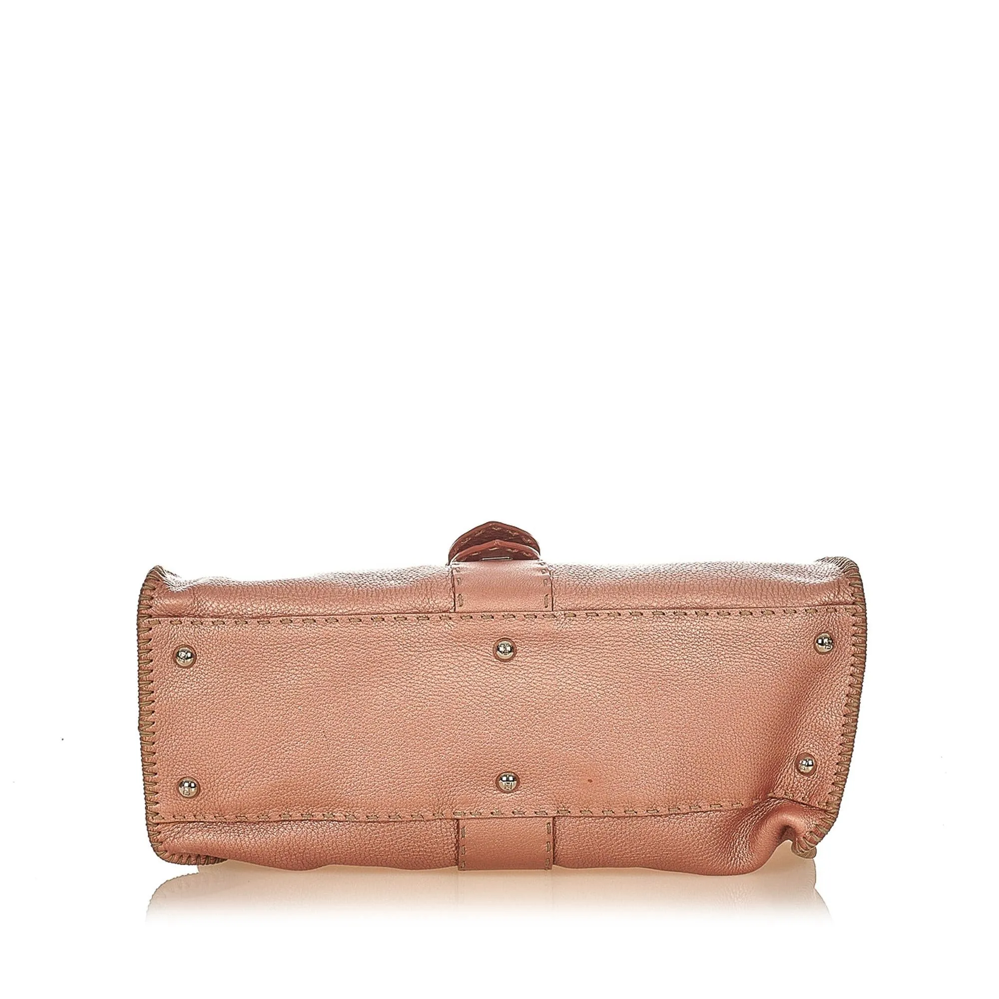 Fendi Selleria Sporty Leather Shoulder Bag (SHG-31796)