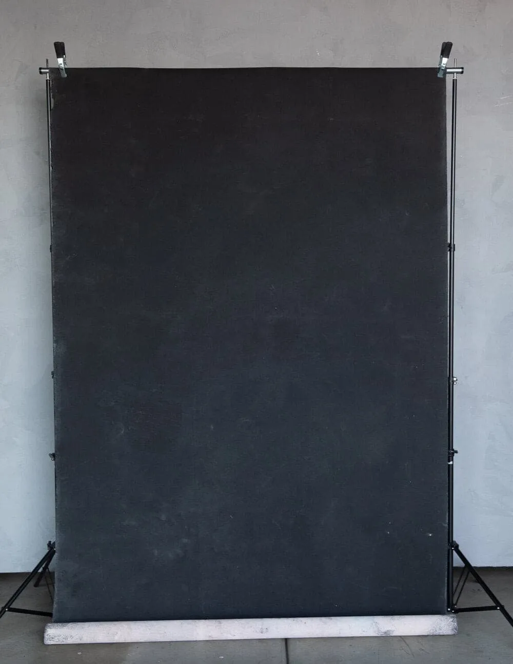 French Black #0112 // Large Hand-Painted Canvas Backdrop