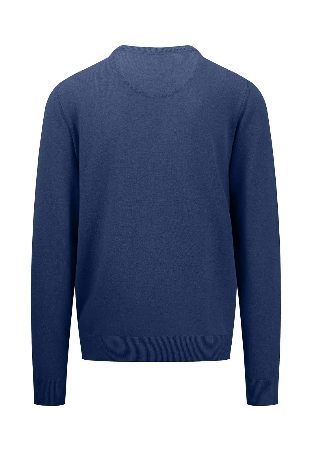 Fynch Hatton Structure O - neck Knit jumper - Navy 690