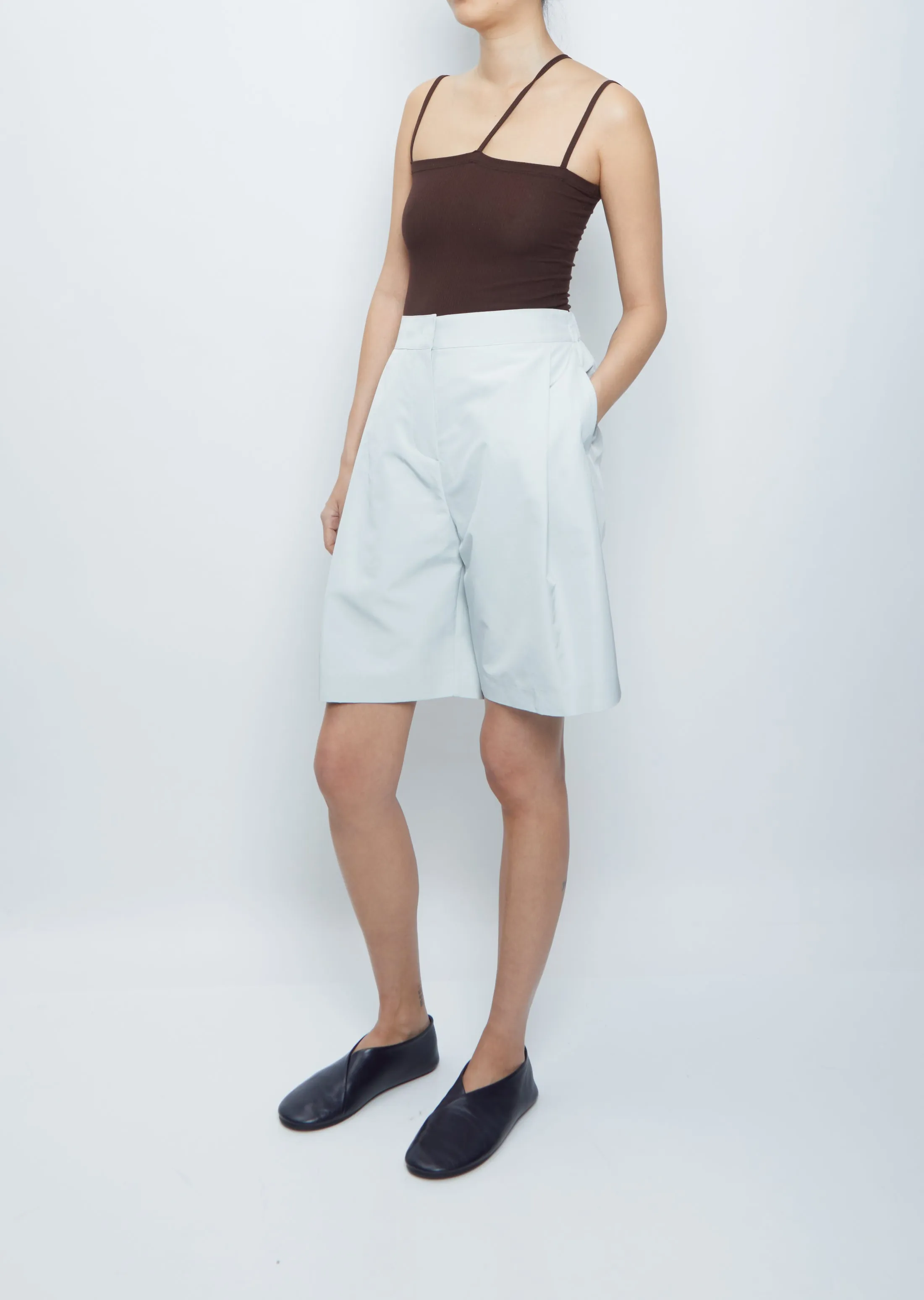 Garconne Shorts — Light Grey