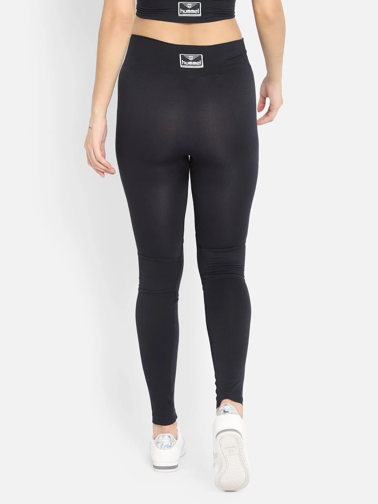 Heroine Seamless Women Polyester Black Tight