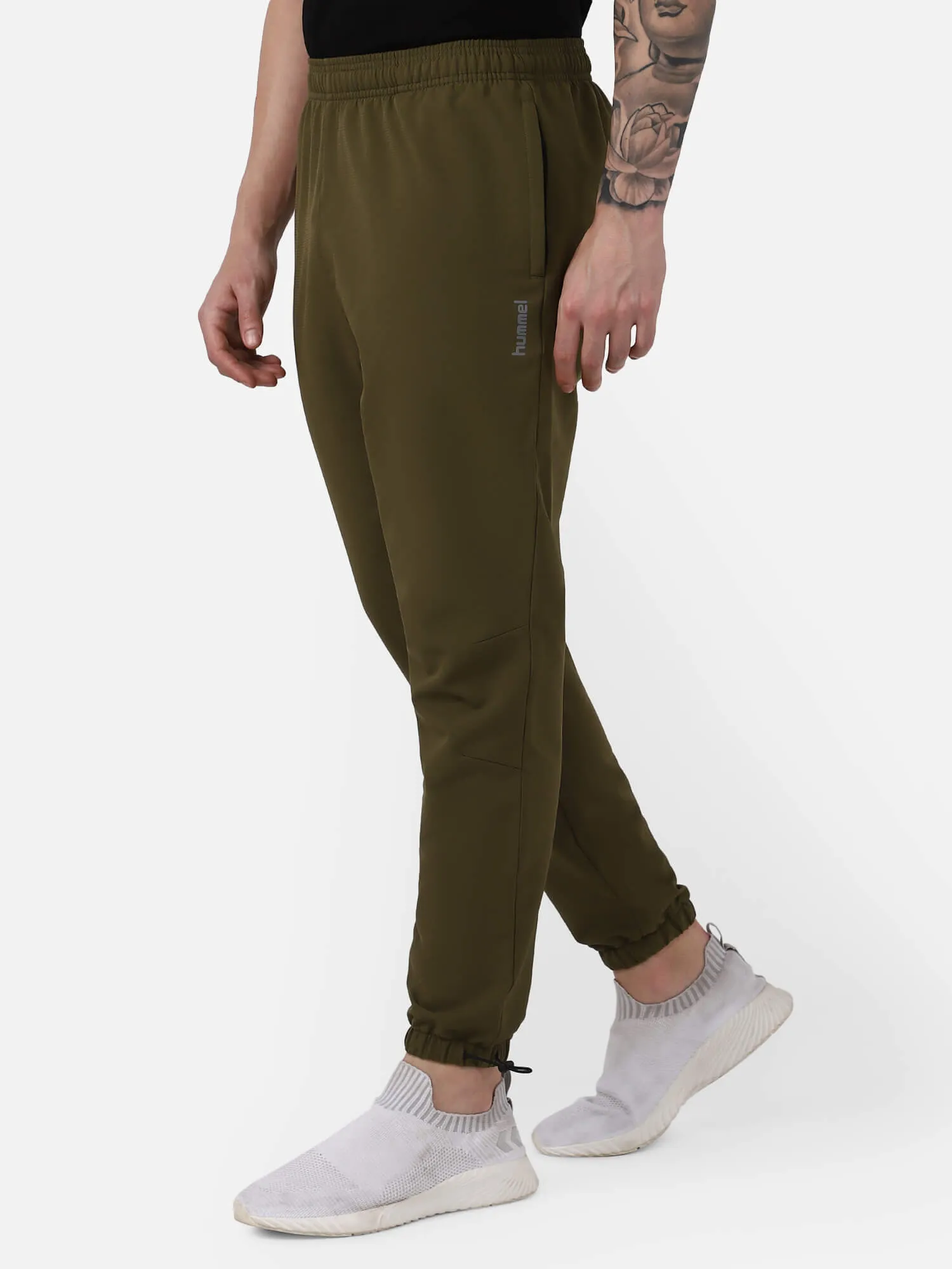 Jniel Men Polyester Green Training Pant