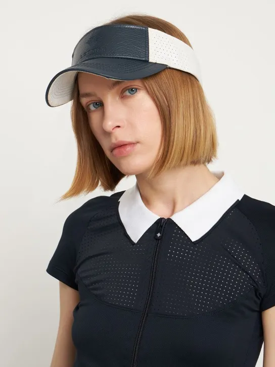 L&#x27;etoile Sport   Perforated leather visor 
