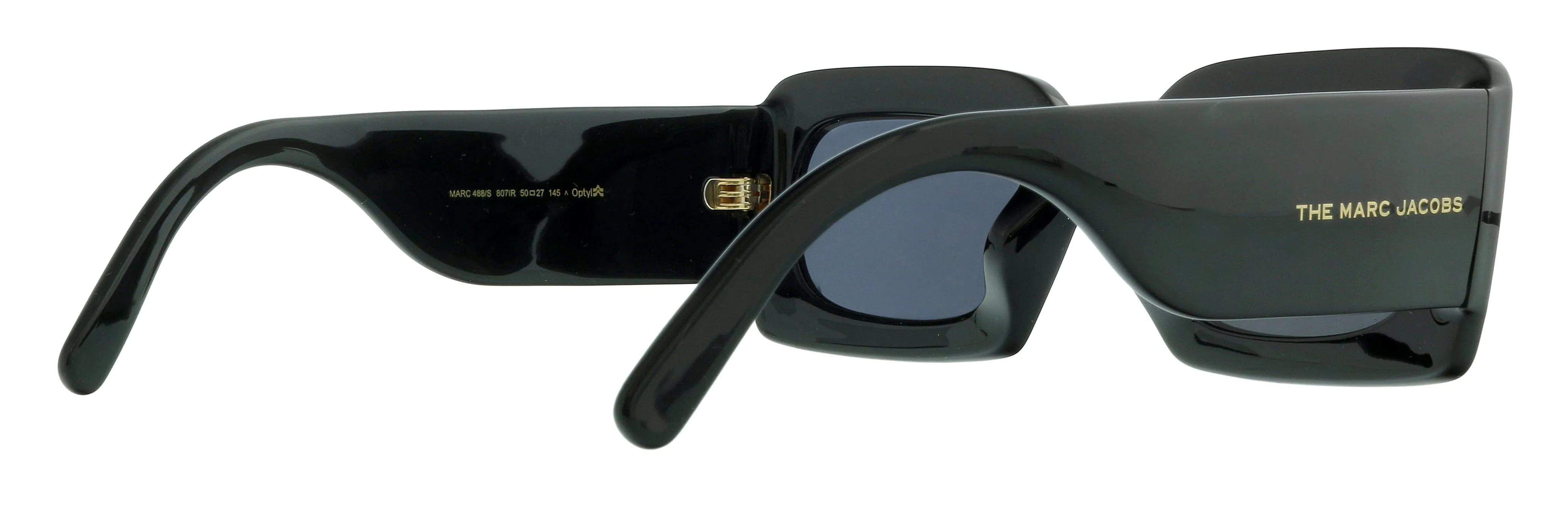 Marc Jacobs MARC 488/S IR 0807 Black Rectangle Sunglasses