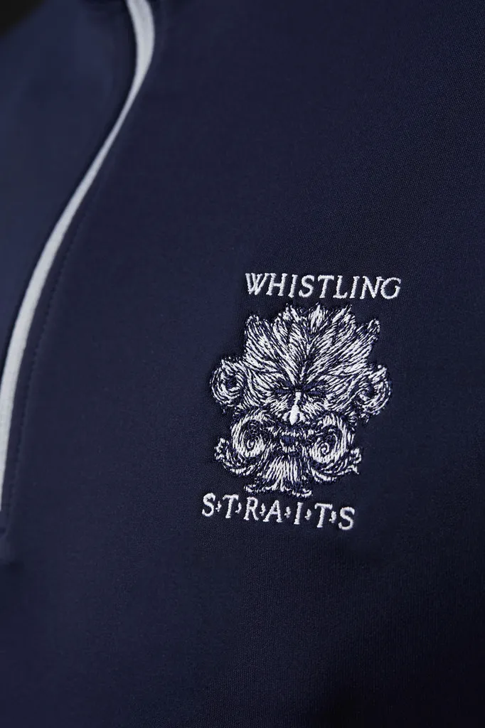 MEN&#039;S PETER MILLAR  PERTH PERFORMANCE QUARTER-ZIP. WHISTLING STRAITS® LOGO EXCLUSIVELY. 2 COLOR OPTIONS
