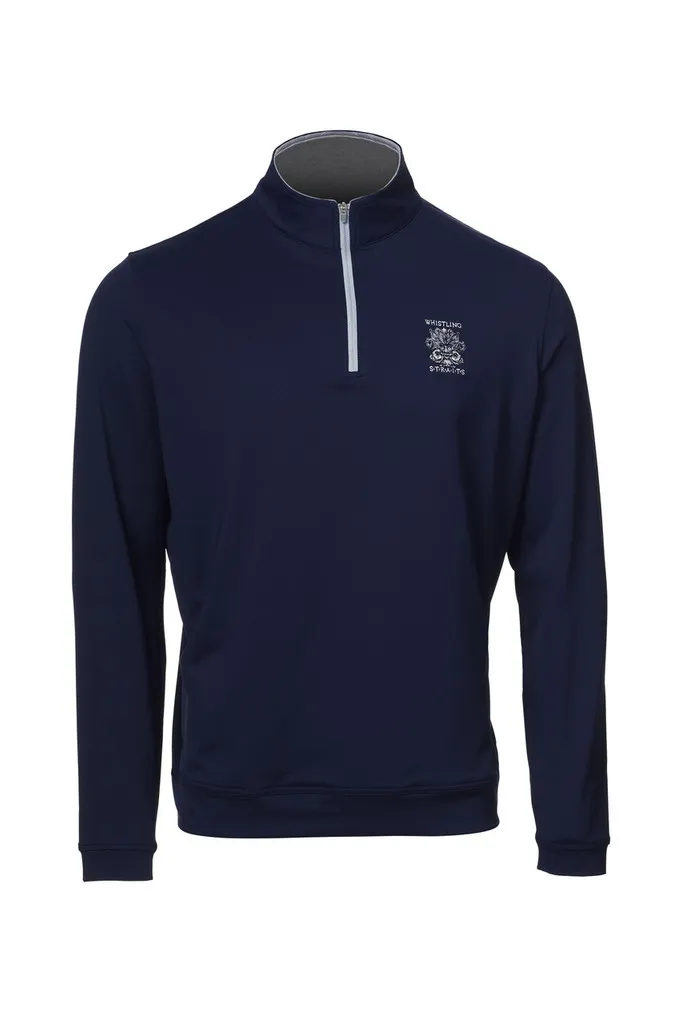 MEN&#039;S PETER MILLAR  PERTH PERFORMANCE QUARTER-ZIP. WHISTLING STRAITS® LOGO EXCLUSIVELY. 2 COLOR OPTIONS