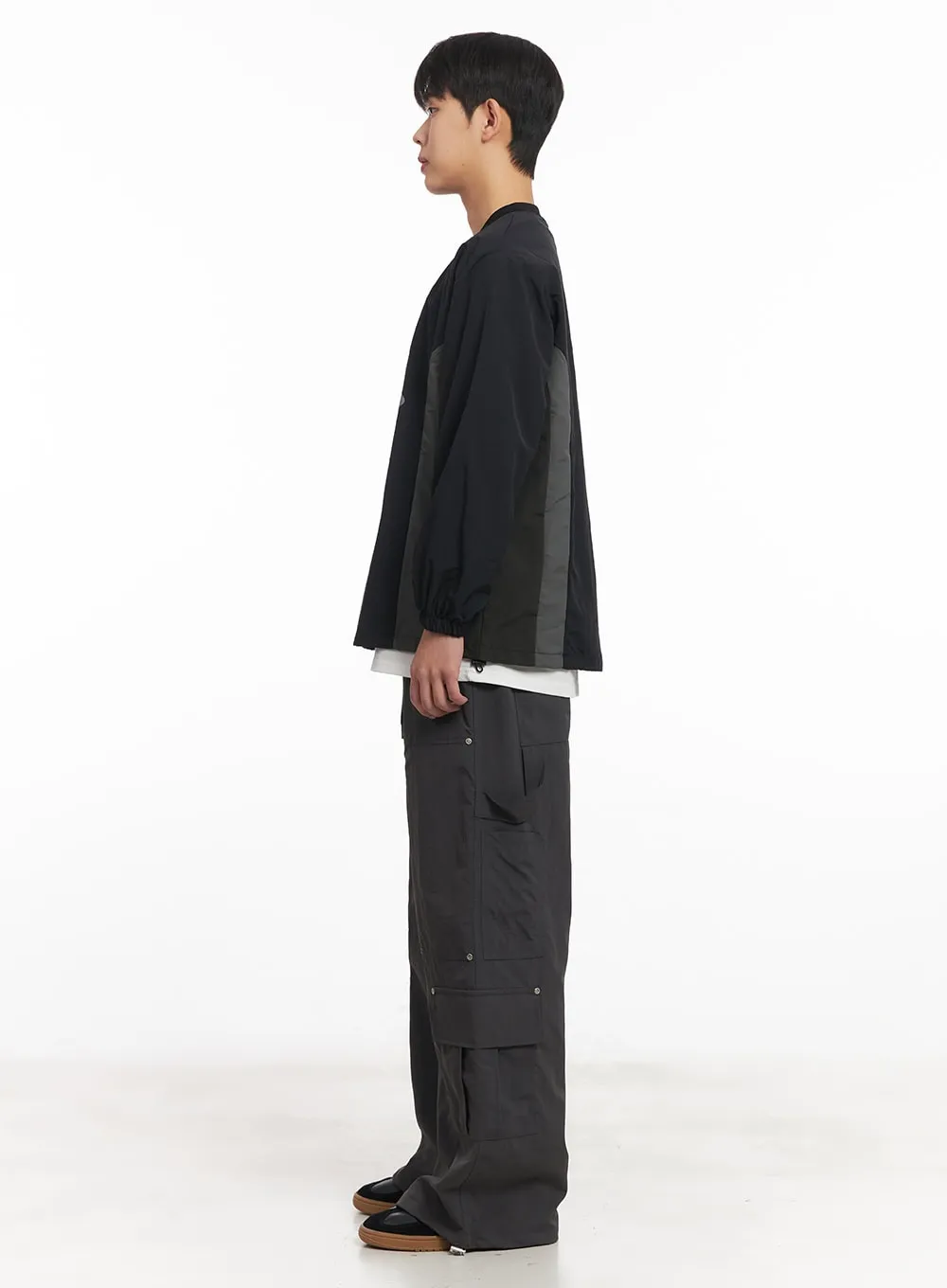 Men's Nylon Wide-Fit Cargo Pants IM517