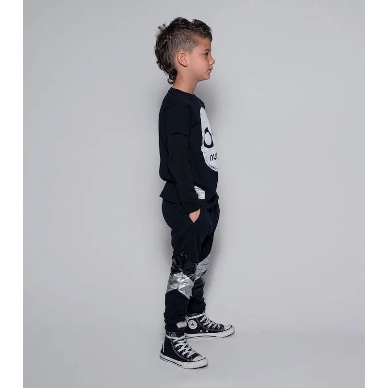 NUNUNU French Terry Side Shine Baggy Pants