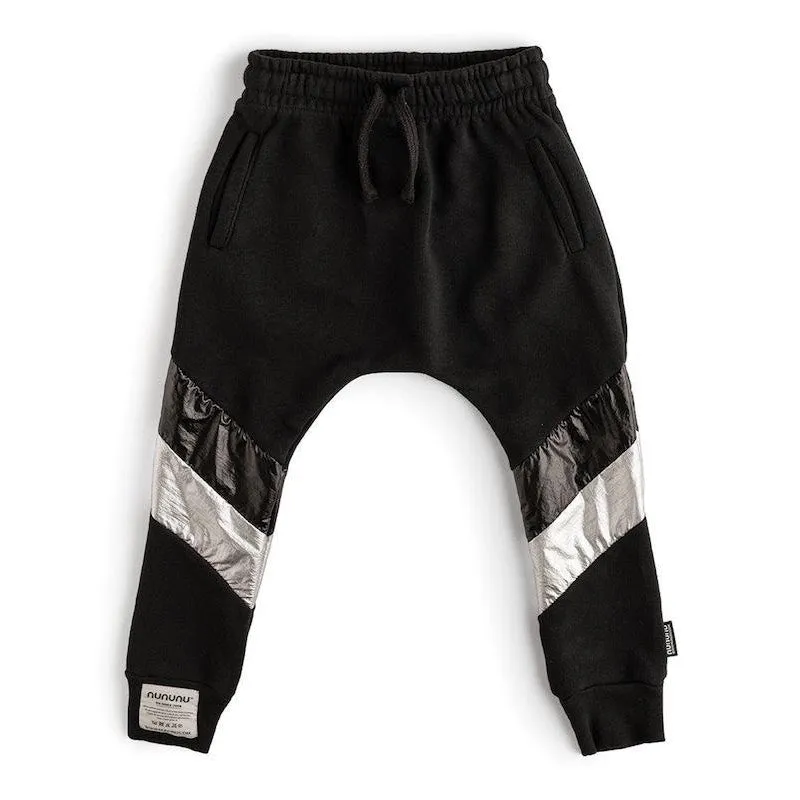 NUNUNU French Terry Side Shine Baggy Pants