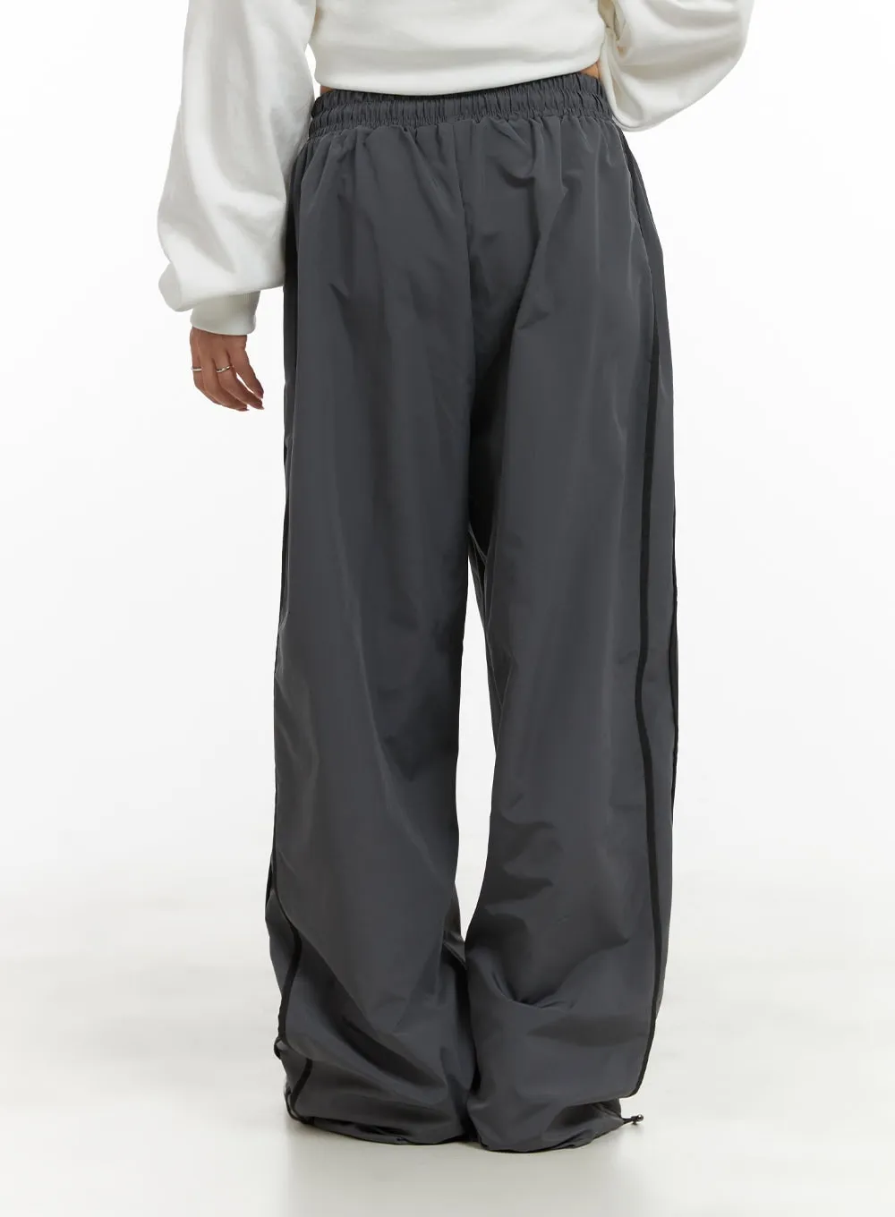 Nylon Banded Wide-Fit Pants CA430