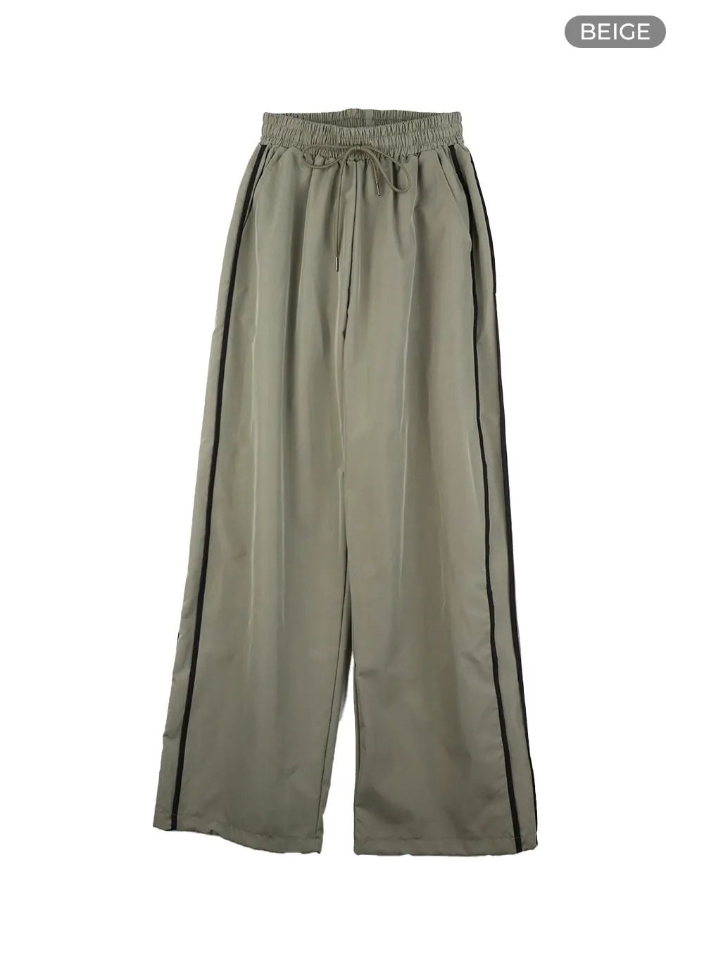 Nylon Banded Wide-Fit Pants CA430