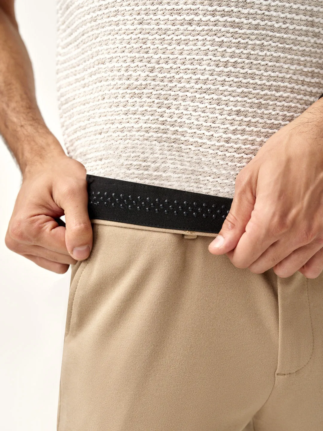 Peanut Brown Power-Stretch Pants