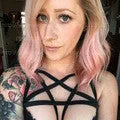 Pentagram Bralette Bondage Cage Harness Crop Top Lingerie White Elastic Garter Belts Gothic.