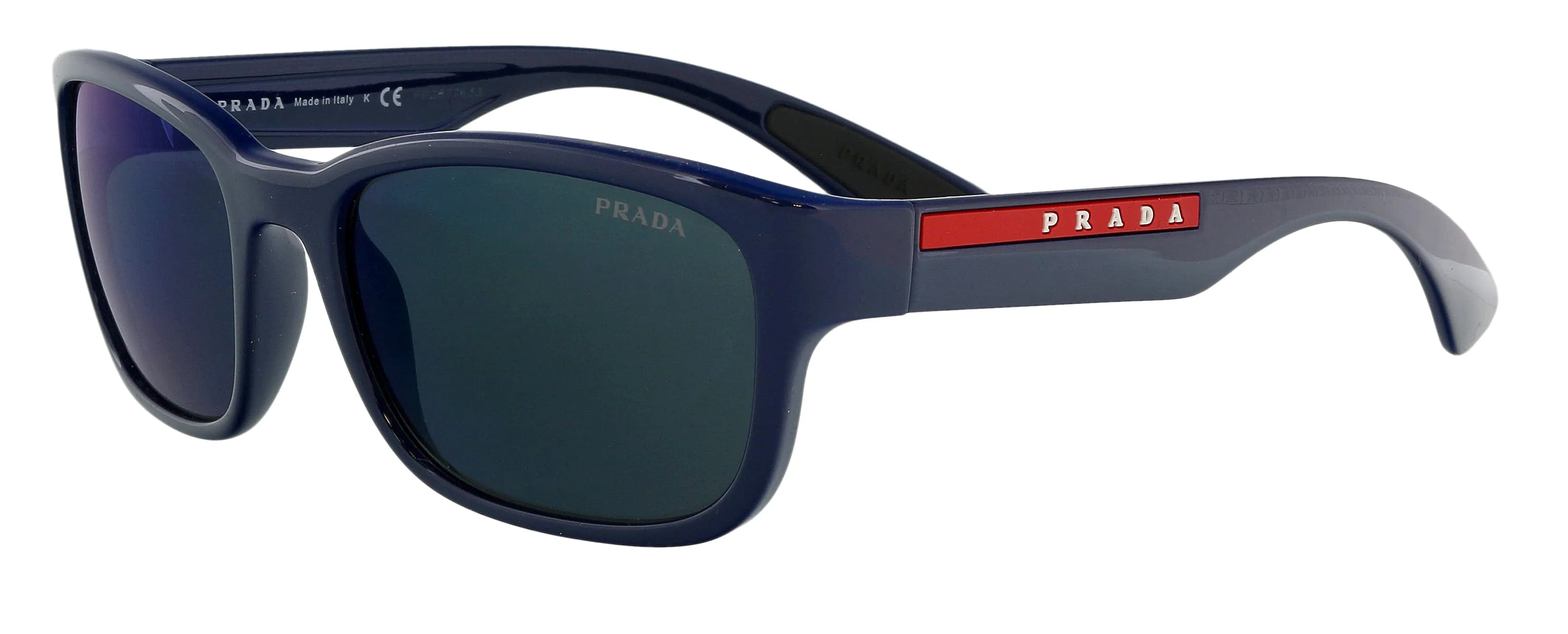Prada Linea Rossa 0PS 05VS MAB387 Full Rim Blue Rectangular Sunglasses