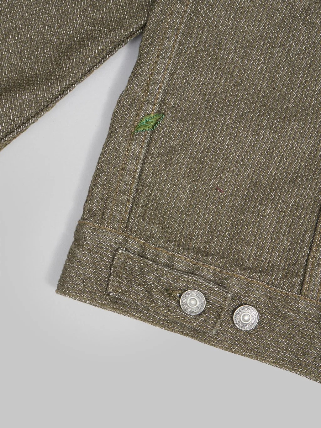 Pure Blue Japan 6117-OLV Sashiko Type II Jacket Olive