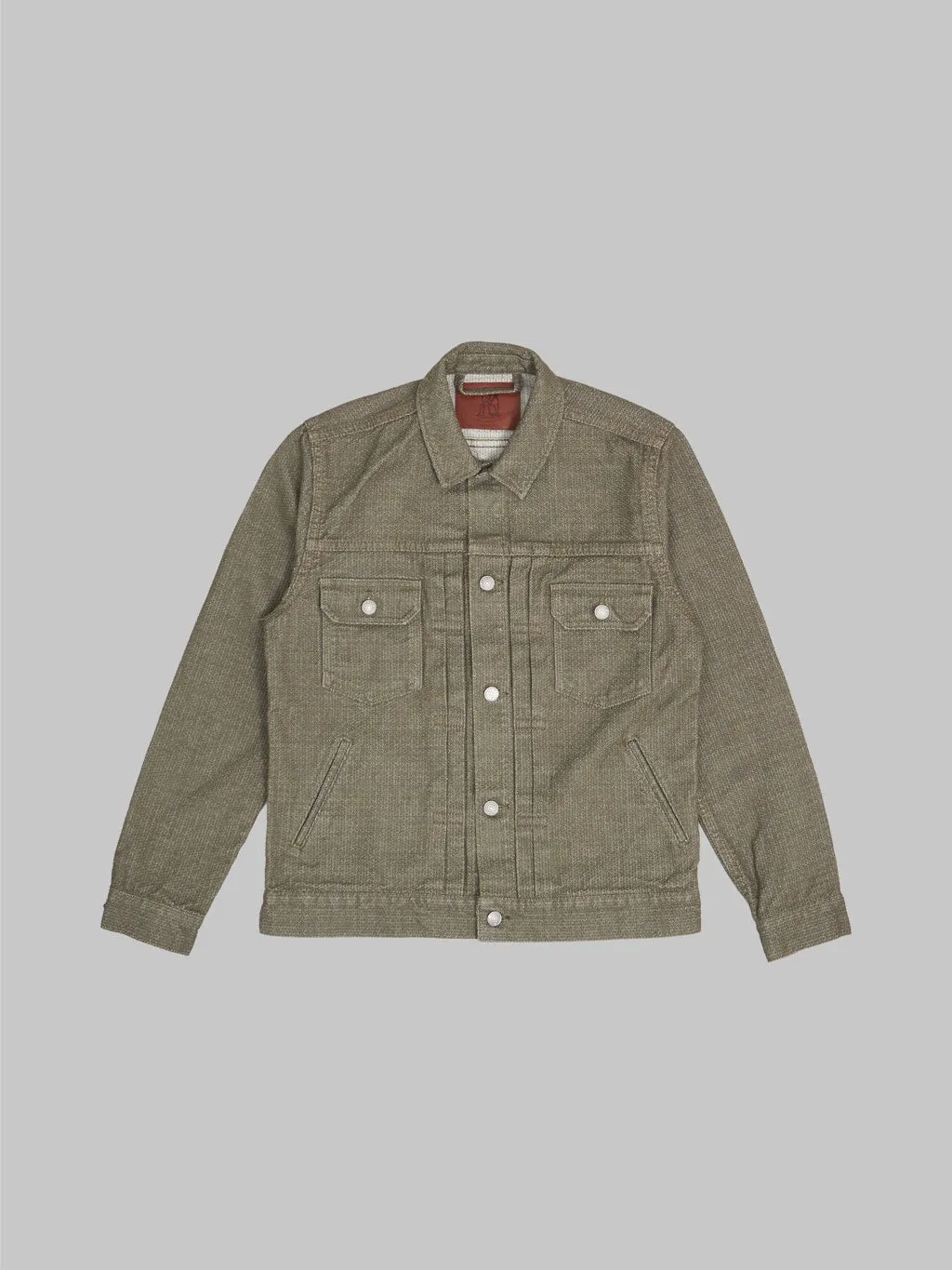 Pure Blue Japan 6117-OLV Sashiko Type II Jacket Olive
